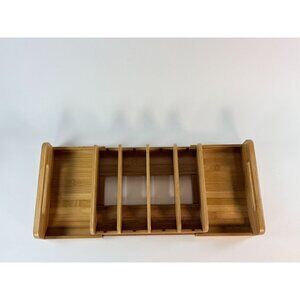 Seville Classics Home Expandable Bamboo Brown Cabinet And Pantry Organizer